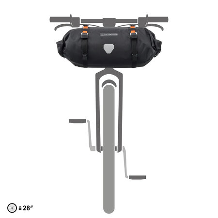 Ortlieb Handlebar-Pack Flex Matzwart 9L