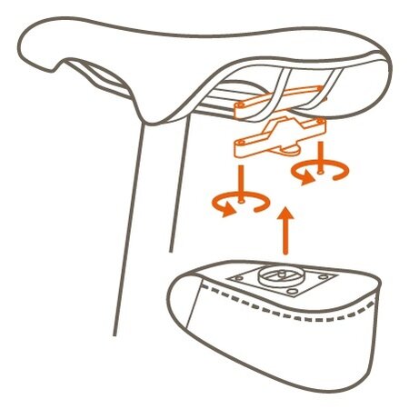 Vaude Zadeltas Tool XL Black - Met Twist-adapter