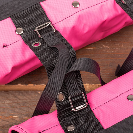 Beck Dubbele fietstas Mini Bisonyl Pink