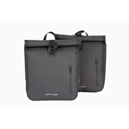 AtranVelo Enkele fietstassen Travel AVS 34L Grijs/Zwart - Set van twee tassen