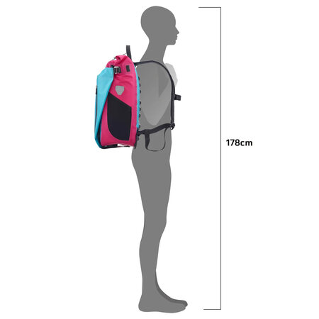 Ortlieb Enkele Fietstas en Rugtas Vario Cyber Blue QL 2.1 - 26L