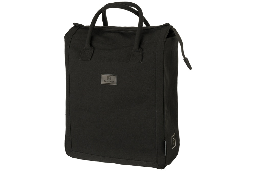 Enkele fietstas Canvas Classic Shopper 19L Zwart CG