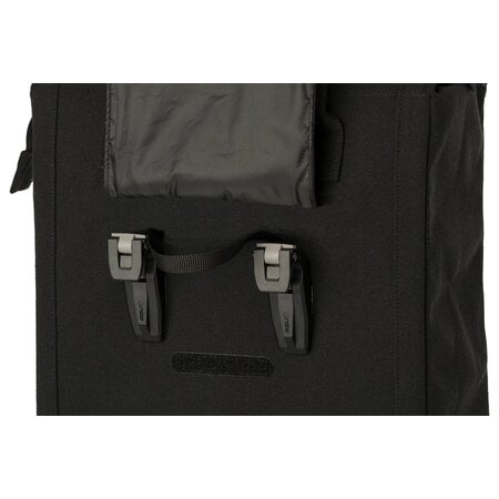 FastRider Enkele fietstas Canvas Classic Shopper 19L Zwart CG