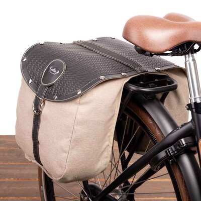 Selle Monte Grappa British Bisaccia Zwart/Beige