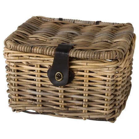 FastRider Fietsmand Sera met klep Naturel - Small