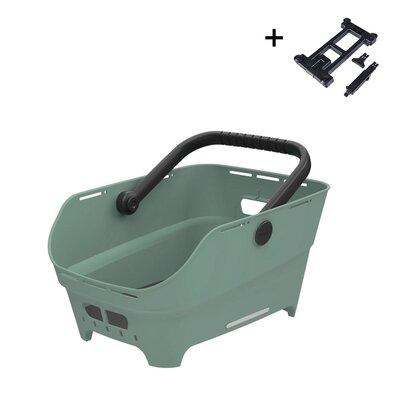Basil Fietsmand Cento Neo MIK 21L Zilvergroen