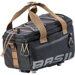 Basil Miles Trunkbag 7L MIK Bagagedragertas Black brown