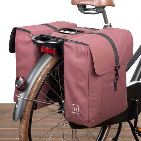 FastRider Dubbele fietstas Jaxx II 28L Mahogany Brown