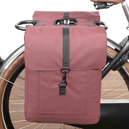 FastRider Dubbele fietstas Jaxx II 28L Mahogany Brown