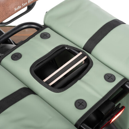 FastRider Dubbele fietstas Jaxx II 28L Eucalyptus