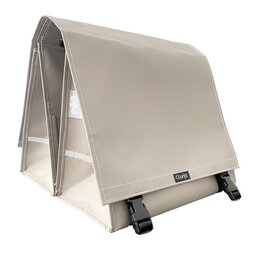Clarijs Dubbele fietstas XL 46L Mat Taupe