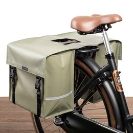 Clarijs Dubbele fietstas 40L Mat Olive