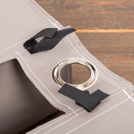 Clarijs Dubbele fietstas XL 46L Mat Taupe - Met anti-diefstalring