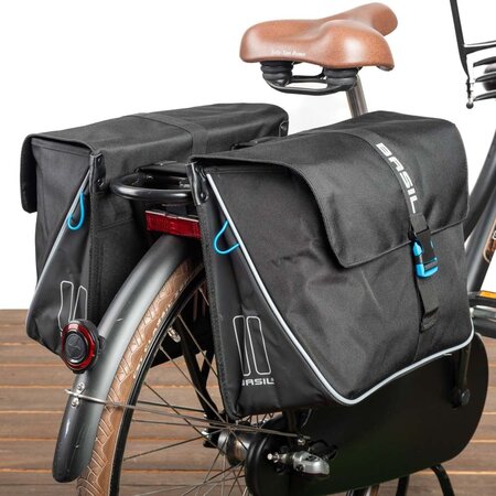Basil Dubbele fietstas Forte 32L Zwart