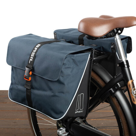 Basil Dubbele fietstas Forte 32L Blauw/Zwart