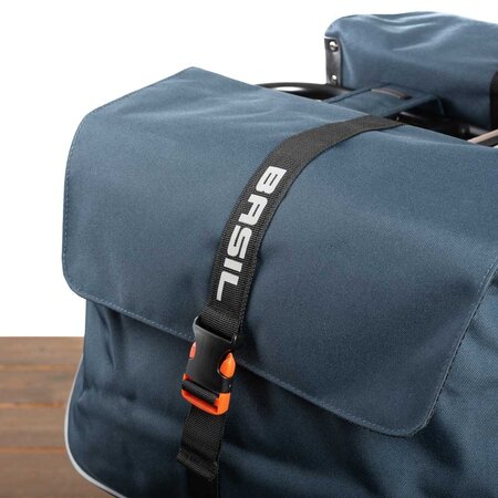 Basil Dubbele fietstas Forte 32L Blauw/Zwart