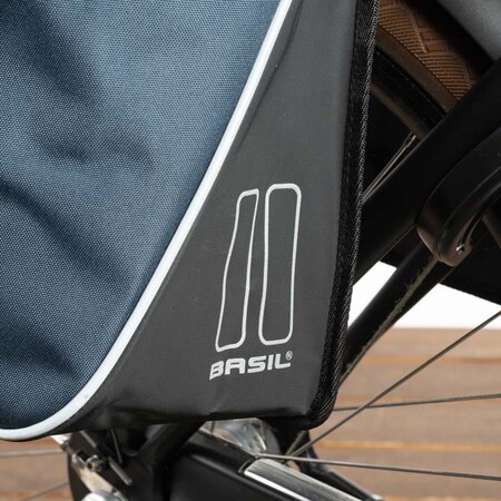 Basil Dubbele fietstas Forte 32L Blauw/Zwart