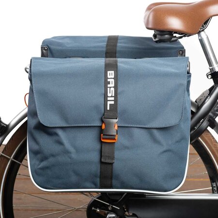 Basil Dubbele fietstas Forte 32L Blauw/Zwart