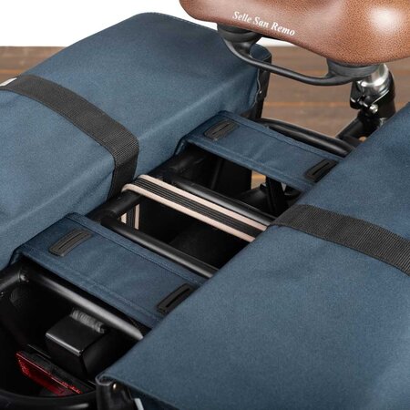 Basil Dubbele fietstas Forte 32L Blauw/Zwart