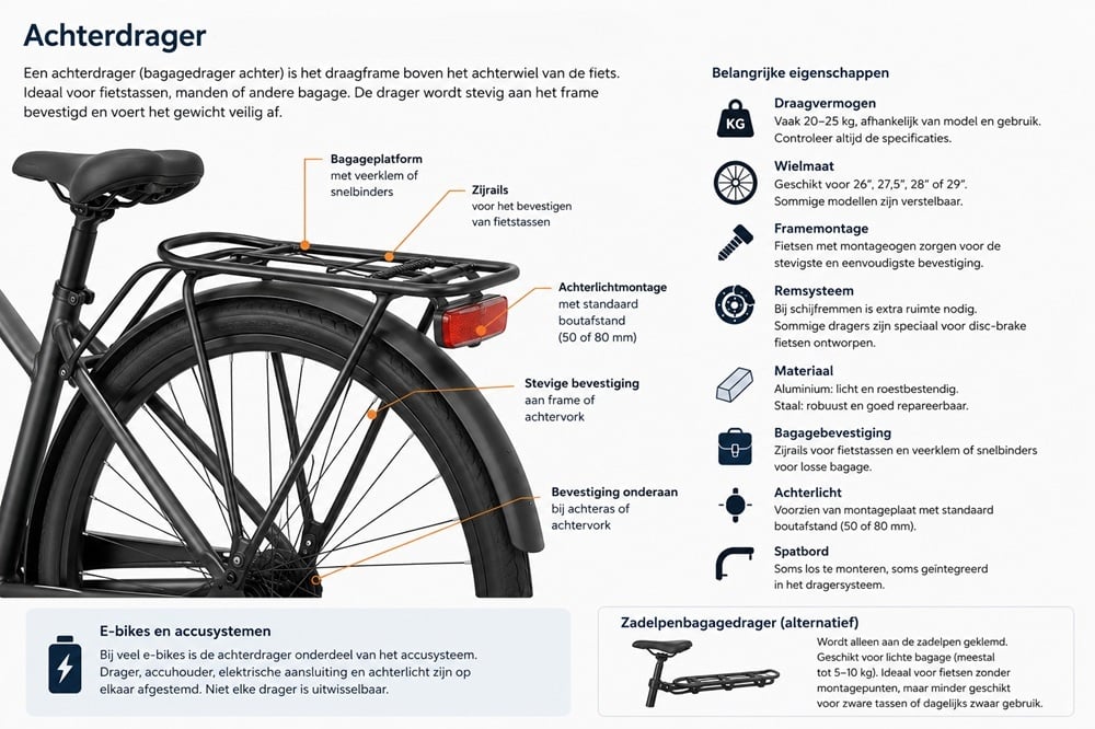 Achterdrager mogelijkheden