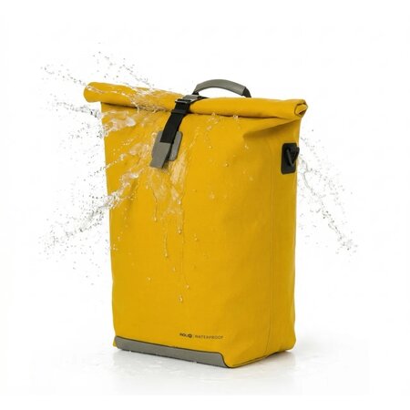 AGU Dubbele fietstas Convoy Clean Urban MIK 34L Mustard - Waterdicht