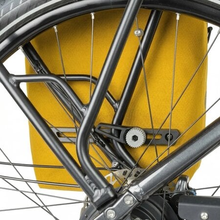 AGU Dubbele fietstas Convoy Clean Urban MIK 34L Mustard - Waterdicht