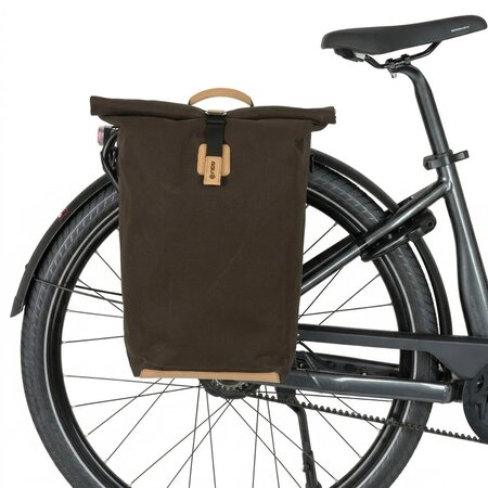 AGU Dubbele fietstas Convoy Clean Urban MIK 34L Ground Coffee - Waterdicht