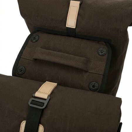 AGU Dubbele fietstas Convoy Clean Urban MIK 34L Ground Coffee - Waterdicht