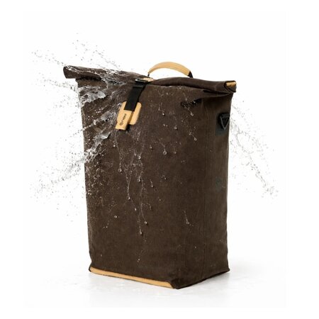 AGU Dubbele fietstas Convoy Clean Urban MIK 34L Ground Coffee - Waterdicht