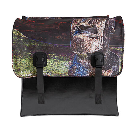 Beck Dubbele fietstas Classic Landmarks Moai 46L