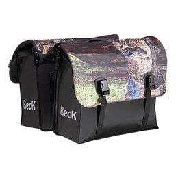 Beck Dubbele fietstas Classic Landmarks Moai 46L