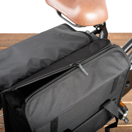 FastRider Enkele fietstas Lasse Luxe Shopper Basics 23L Zwart