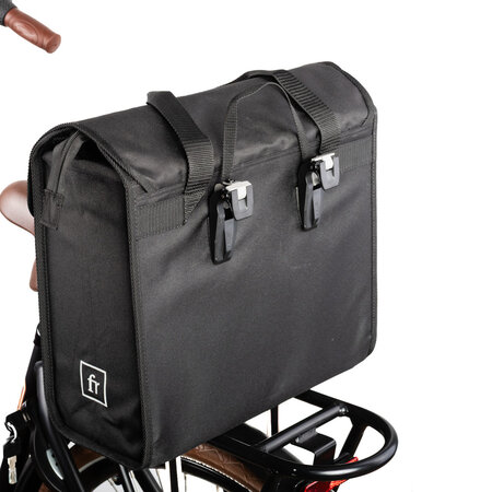 FastRider Enkele fietstas Lasse Luxe Shopper Basics 23L Zwart
