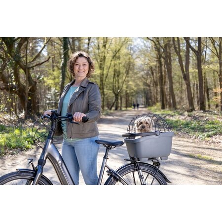 New Looxs Fietsmand Clipper 28L Zwart - Ook voor de hond