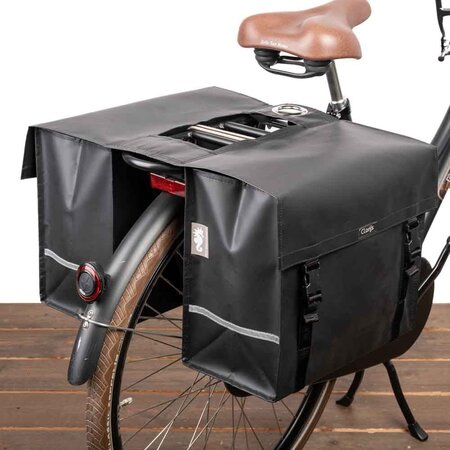 Clarijs Dubbele fietstas XL 46L Appelgroen - Met anti-diefstalring