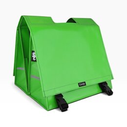 Clarijs Dubbele fietstas XL 46L Appelgroen