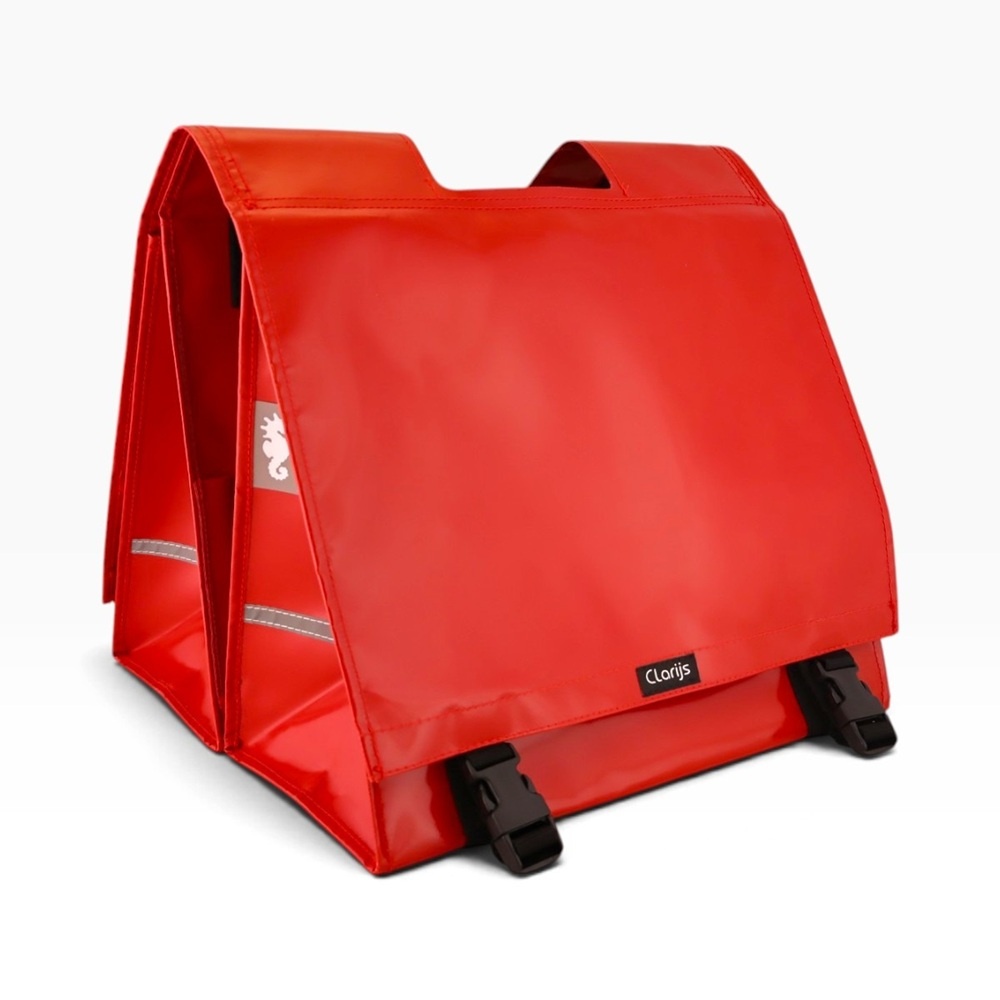 Dubbele fietstas XL 46L Rood