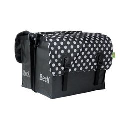 Beck Dubbele fietstas Classic 46L White Small Dots