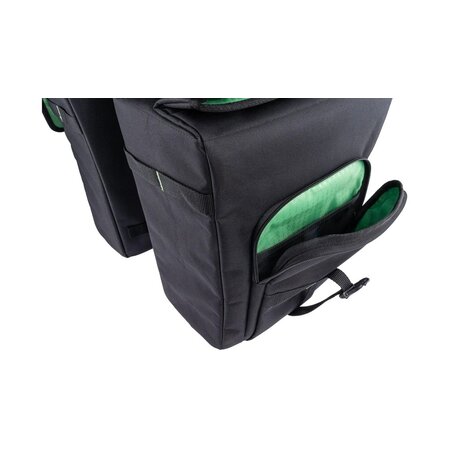 CONTEC Dubbele fietstas Via Weekender RT 33L Zwart