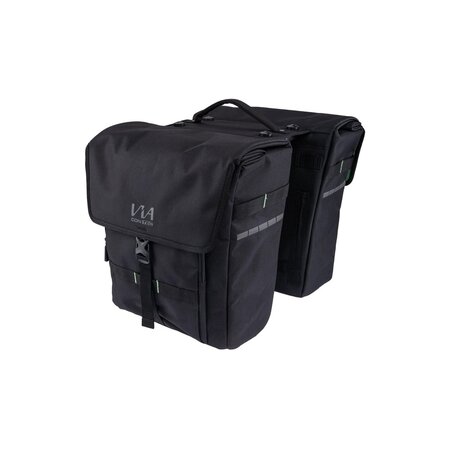 CONTEC Dubbele fietstas Via Weekender RT 33L Zwart