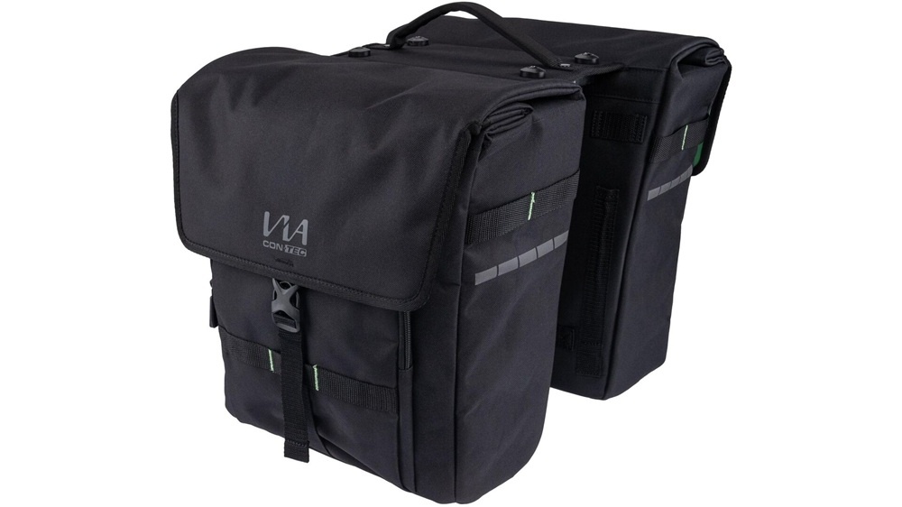 CONTEC Dubbele fietstas Via Weekender RT 33L Zwart