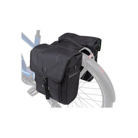 CONTEC Dubbele fietstas Via Weekender RT 33L Zwart