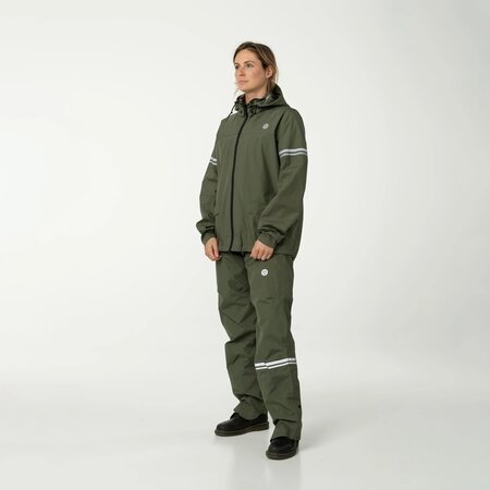 AGU Original Rain Suit Essential - Regenpak Army Green - Maat XL