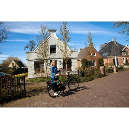 Beck Dubbele fietstas Small 30L Colored Triangles