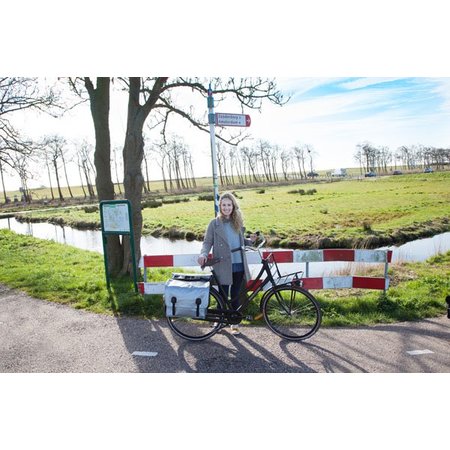 Beck Dubbele Fietstas Big Zilver