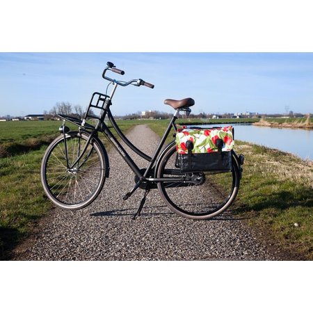 Beck Dubbele fietstas Classic 46L Tulips Red