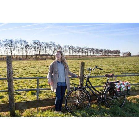 Beck Dubbele fietstas Classic 46L Tulips Red