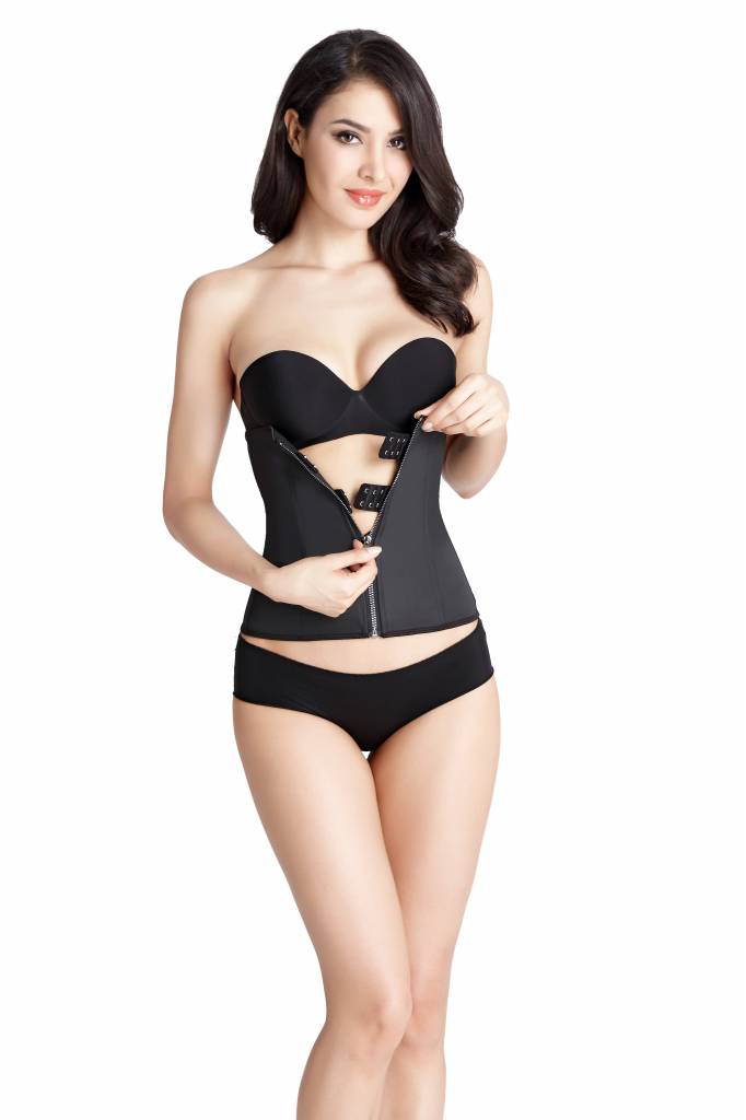 Lafaja Zip Clip Latex Waist Trainer Zwart lafaja kopen in de aanbieding