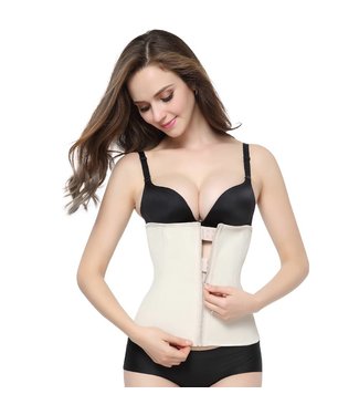 LaFaja LaFaja – Zip & Clip  Corset Minceur en Latex  – Beige