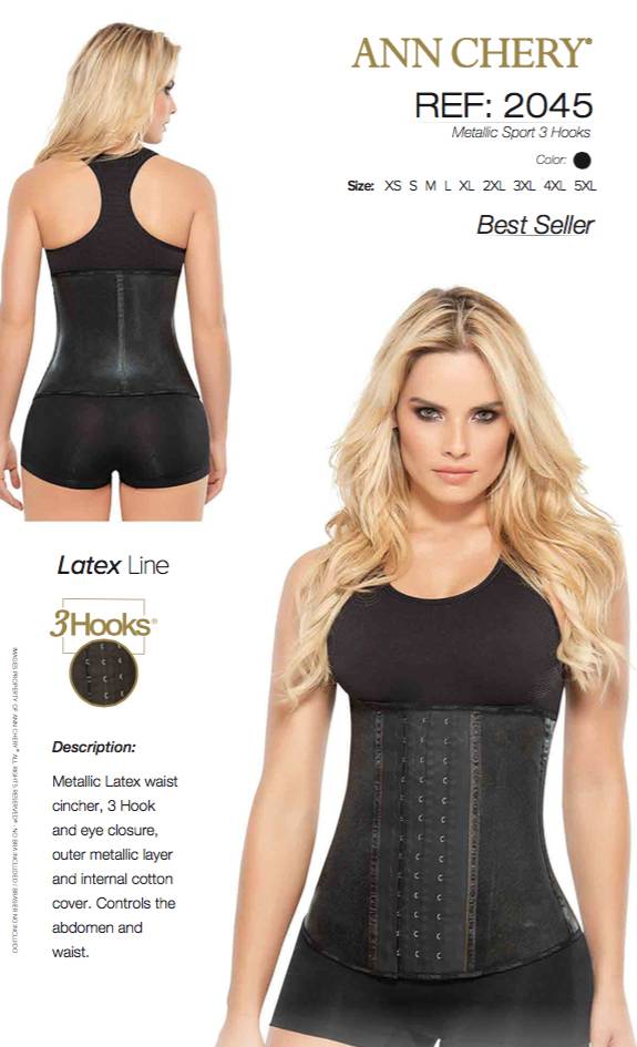 Ann Chery Waist Trainer noir 3crochets en ligne?